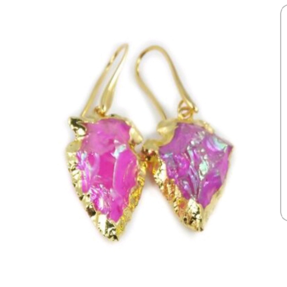 Beautiful Pink Crystal Earrings